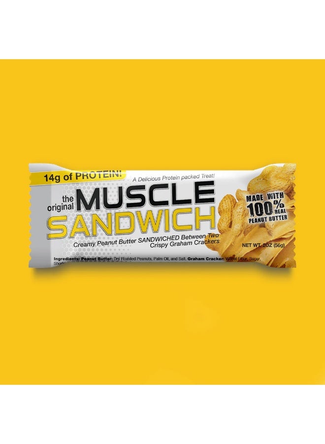 MUSCLE SANDWICH Muscle Sandwich Creamy Peanut Butter Bar, 56 g  - Image 2