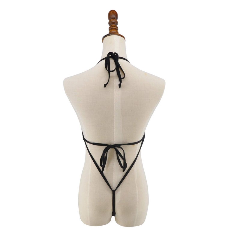 SHERRYLO See Through One Piece Swimsuit High Cut Micro Monokini Bikini Mini Mesh Transparent Bathing Suit - Image 4