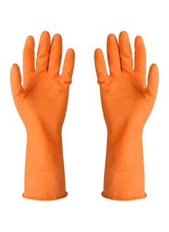 Y&D Rubber Gloves Orange Extra Large  - Image 1