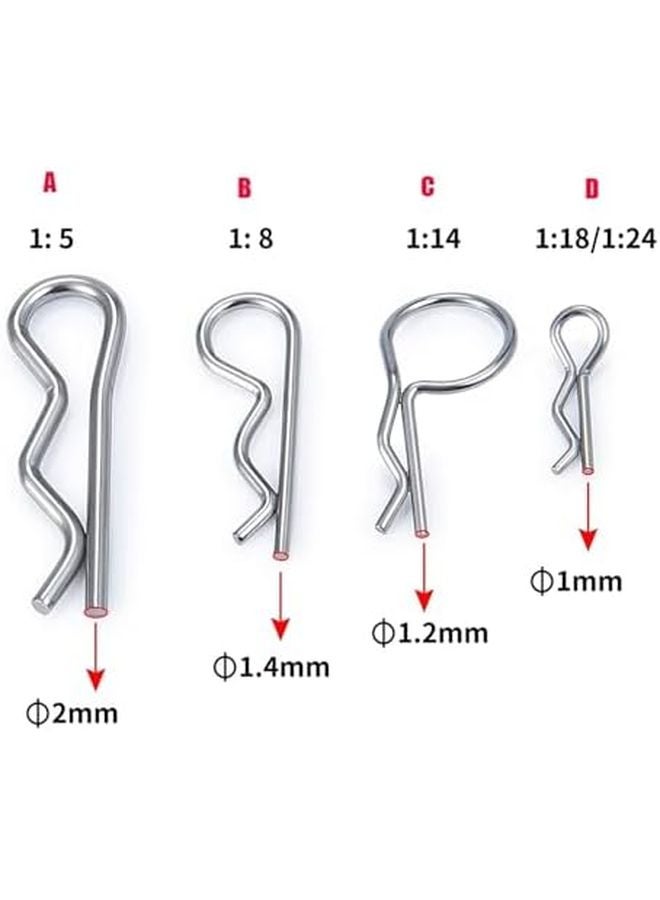 مشابك جسم سيارة RC نموذجية دبابيس 50 قطعة حجم B ملحقات التعديل - Image 5