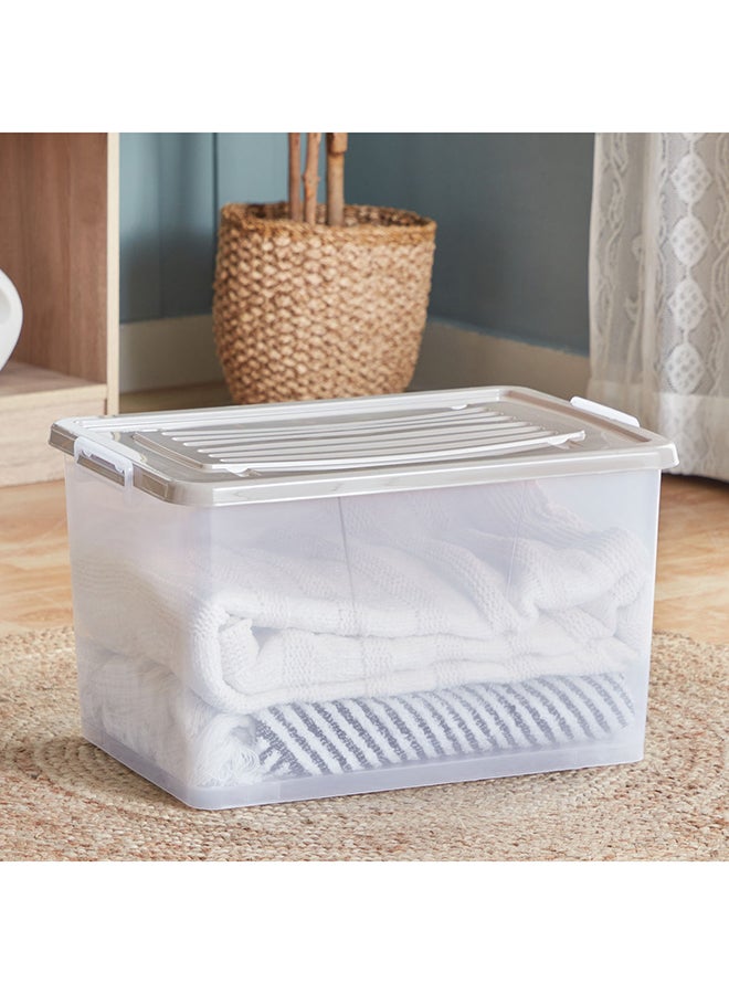 Home Box Juana Multipurpose Storage Box With Wheels And Lockable Lid 55 L - Image 1