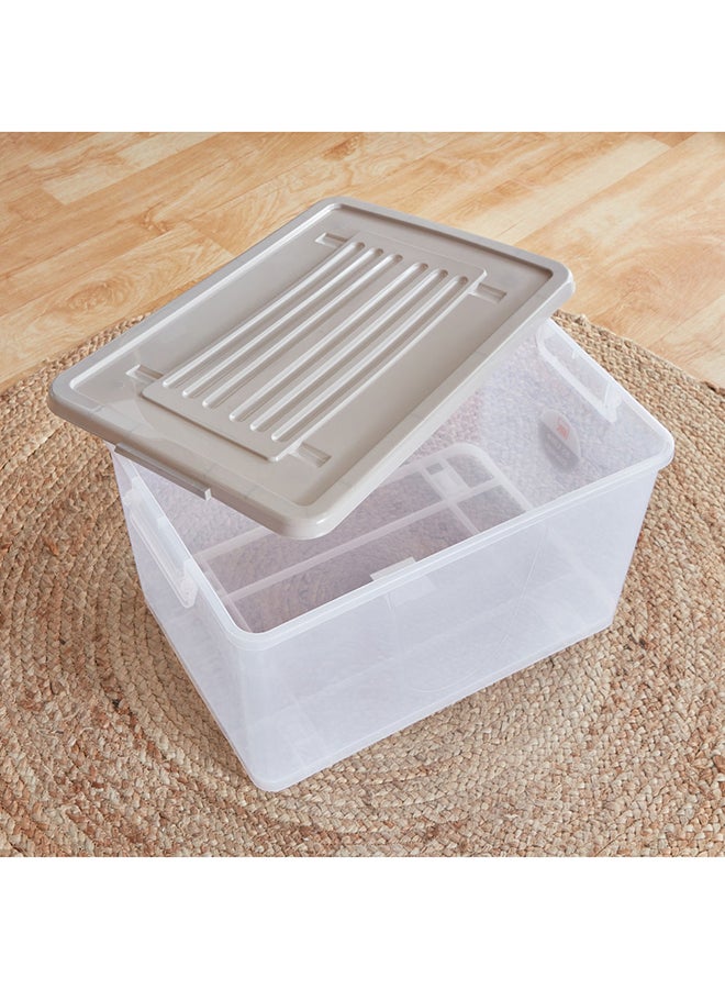 Home Box Juana Multipurpose Storage Box With Wheels And Lockable Lid 55 L - Image 3