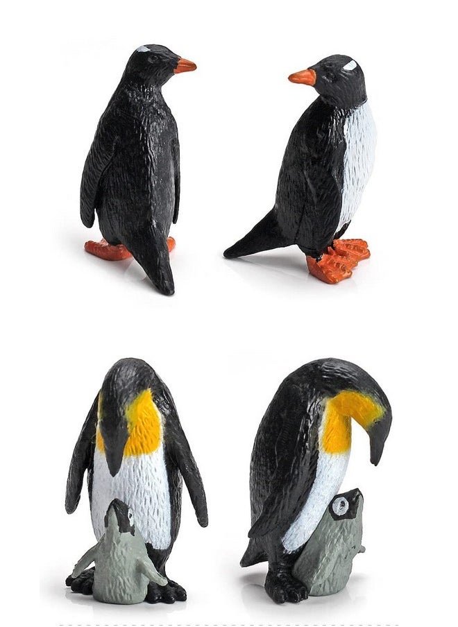 Ai-Fun - 11Pcs Penguin Igloo Figurine Toys Realistic Ocean Tiny Animal Model Polar Animal Figures Set - Image 1