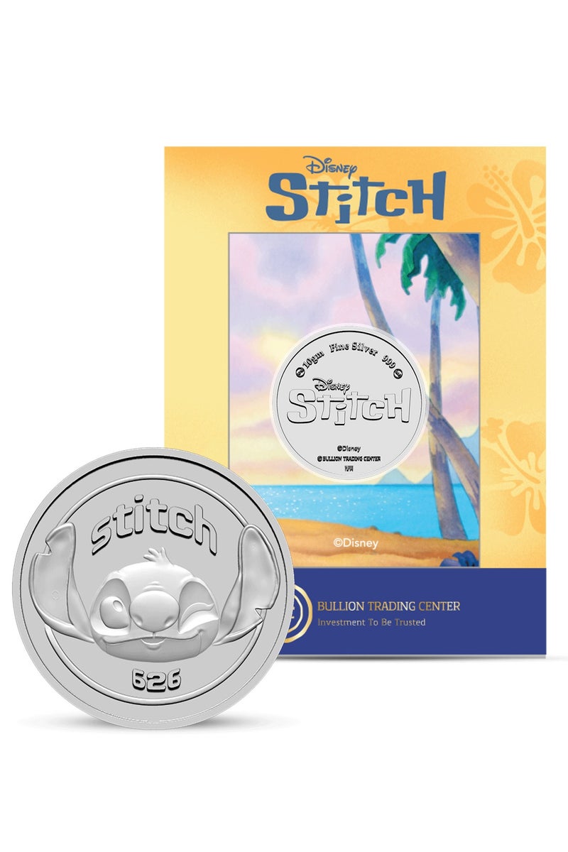BTC 10g Disney Silver Coin - Stitch - Image 1