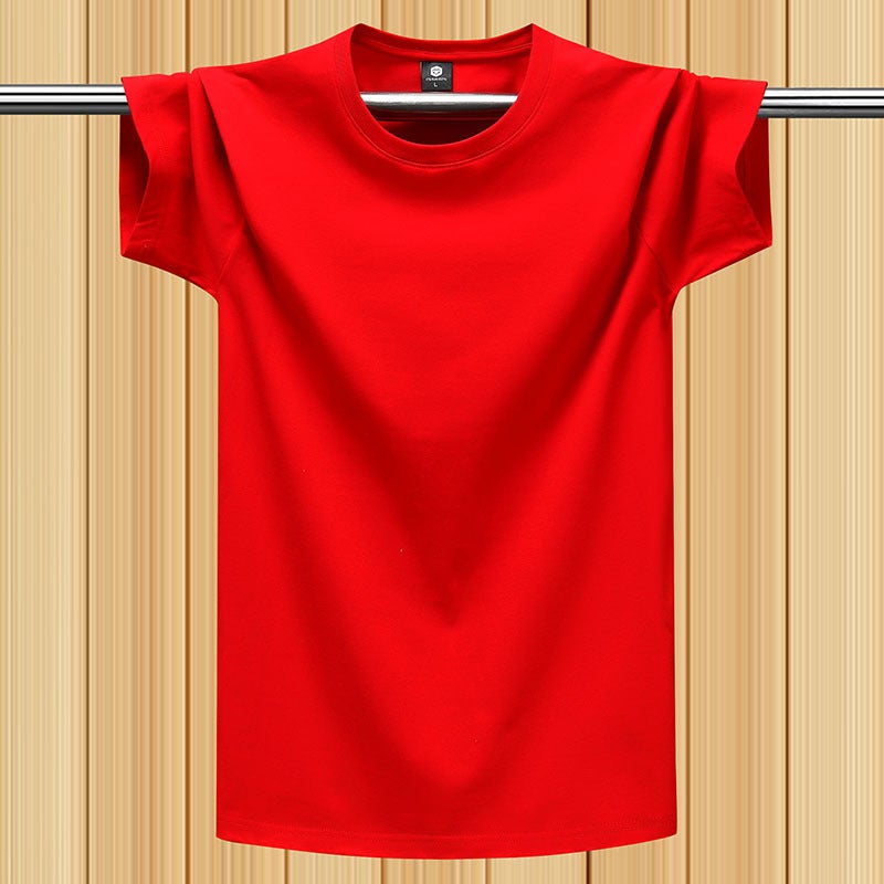2025 Short-Sleeved T-Shirt Men'S Large Size Loose Half-Sleeved Men'S Bottoming Shirt Cotton Short-Sleeved Youth Trbottomy T - Image 1