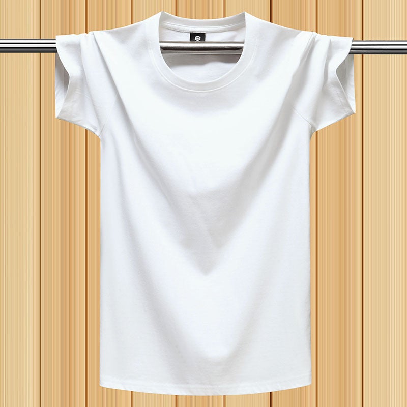 2025 Short-Sleeved T-Shirt Men'S Large Size Loose Half-Sleeved Men'S Bottoming Shirt Cotton Short-Sleeved Youth Trbottomy T - Image 2