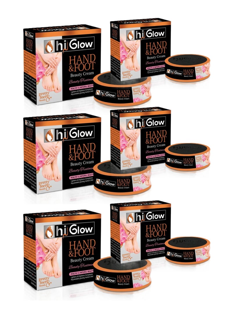 Higlow Hi Glow Hand & Foot Beauty Cream - Pack of 6 - Image 1