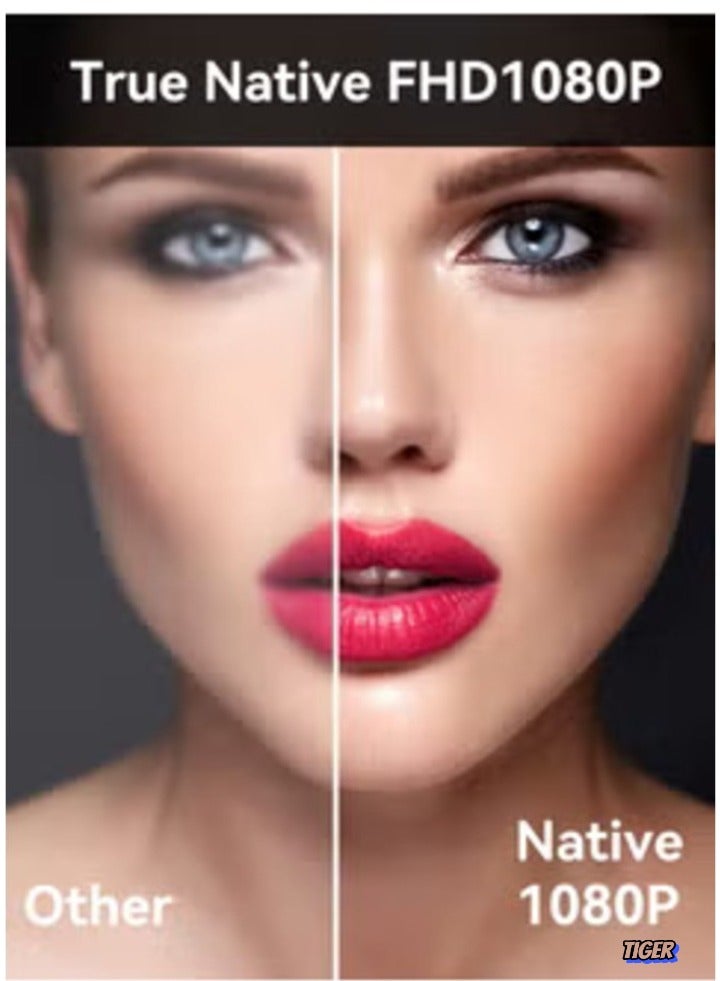 DUSALA Mini 4K Native 1080P Smart Projector – Android TV 11.0, WiFi & Bluetooth, Auto Keystone Correction, 10000 Lumens, 180-Degree Rotation, Short Throw – Perfect for Home Theater, Outdoor Movies & Gaming - Image 2