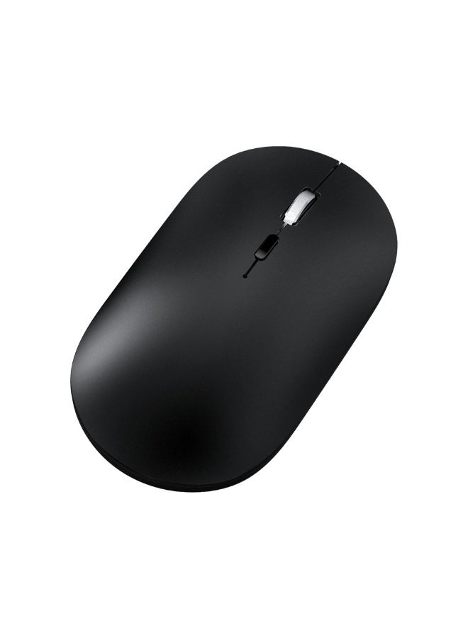 T-WOLF Silent dual-mode office mouse X2-2.4G wireless and Bluetooth 5.0 | Adjustable DPI (800/1200/1600) | Ergonomic design of aluminum alloy wheels | Type-C charging (500mAh battery) | Automatic sleep mode after 60 seconds | Compatible with laptop/PC/Mac - Black - Image 1