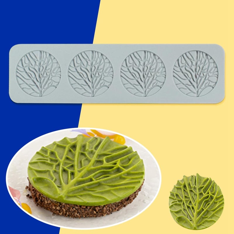 TUKE Hollow Snowflake Silicone Mold Chocolate Candy Fondant Mold 3D Embossing Silicone Mold Cake Fondant Silicone Mold Clay Mould for Cupcake Top Sugar Craft Cake Decoration (G_ Leaf) - Image 1