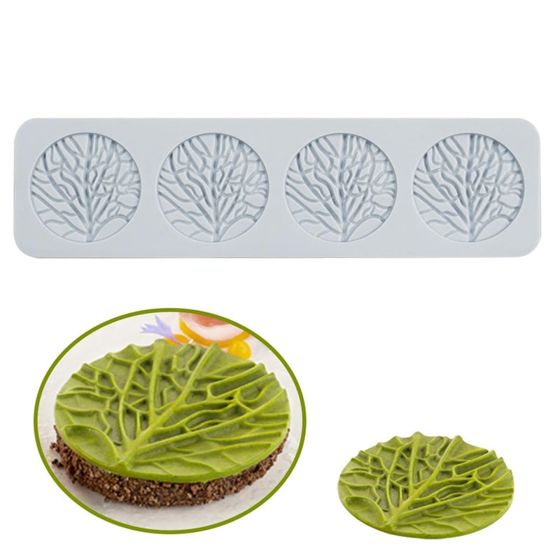 TUKE Hollow Snowflake Silicone Mold Chocolate Candy Fondant Mold 3D Embossing Silicone Mold Cake Fondant Silicone Mold Clay Mould for Cupcake Top Sugar Craft Cake Decoration (G_ Leaf) - Image 2