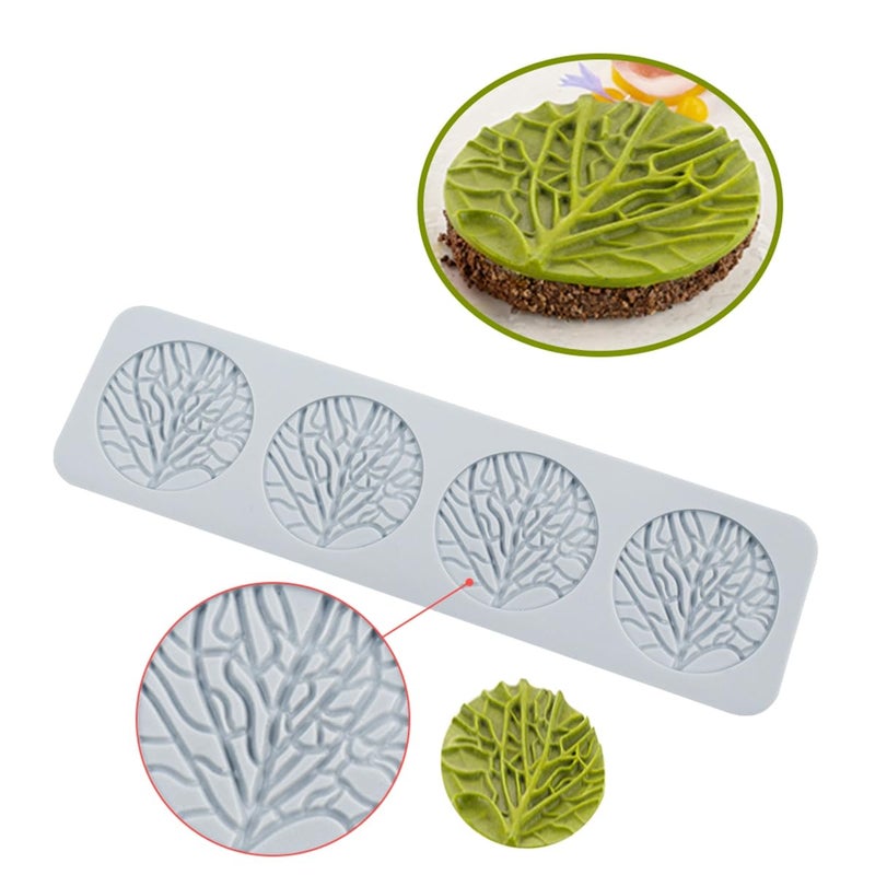TUKE Hollow Snowflake Silicone Mold Chocolate Candy Fondant Mold 3D Embossing Silicone Mold Cake Fondant Silicone Mold Clay Mould for Cupcake Top Sugar Craft Cake Decoration (G_ Leaf) - Image 5