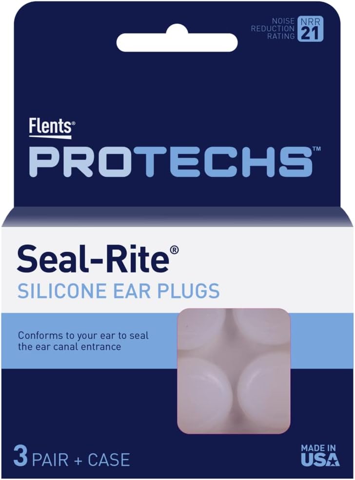 Flents Protechs Seal Rite Moldable Silicone Putty Ear Plugs - 3 Pairs for Sleeping, Snoring, Swimming, Travel, Concerts, and Studying - Image 4