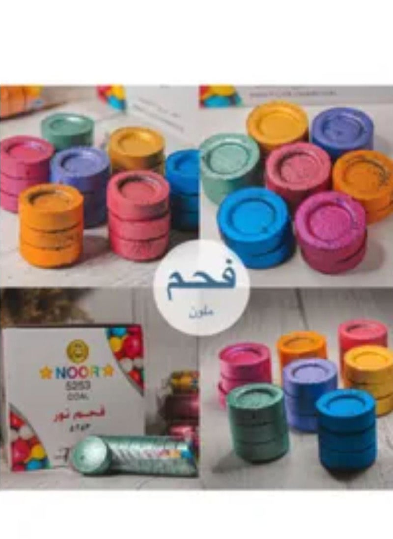 نور فحم ملون مكون من80 قطعة  - Image 2