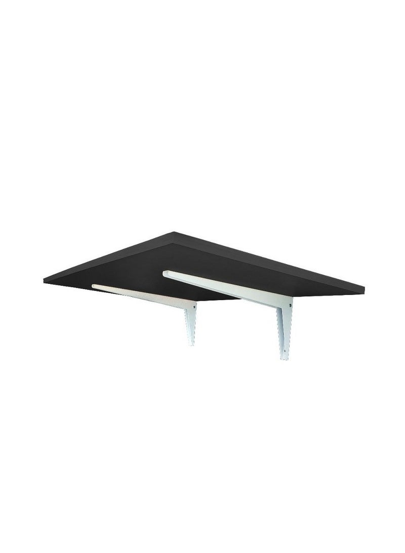 Home Gallery Wall Mounted folding Drop Leaf Desk Black - Image 2