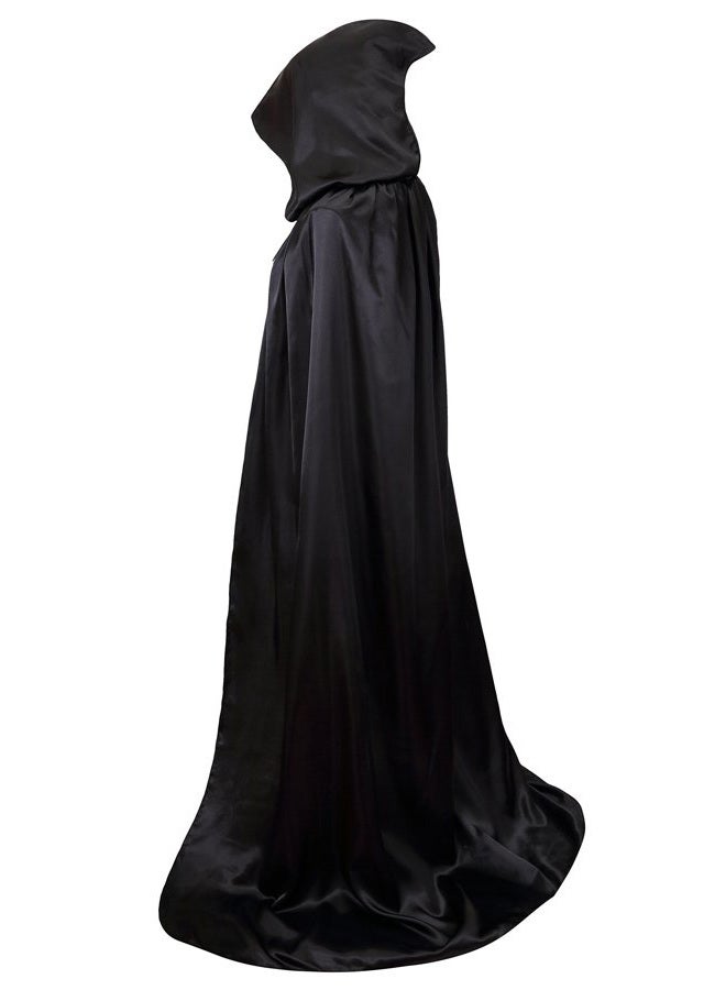 VGLOOK Unisex Hooded Halloween Christmas Cloak Costumes Party Cape Black - Image 1