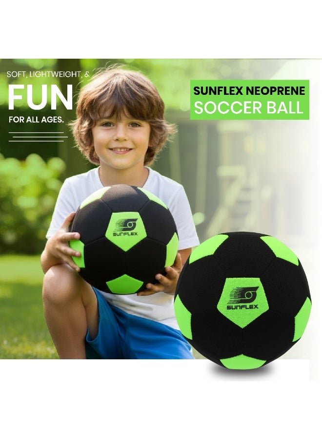 صنفليكس كرة قدم صن فليكس من النيوبرين  كرة خفيفة مقاومة للماء للعب والتدريب في الهواء الطلق - Image 2