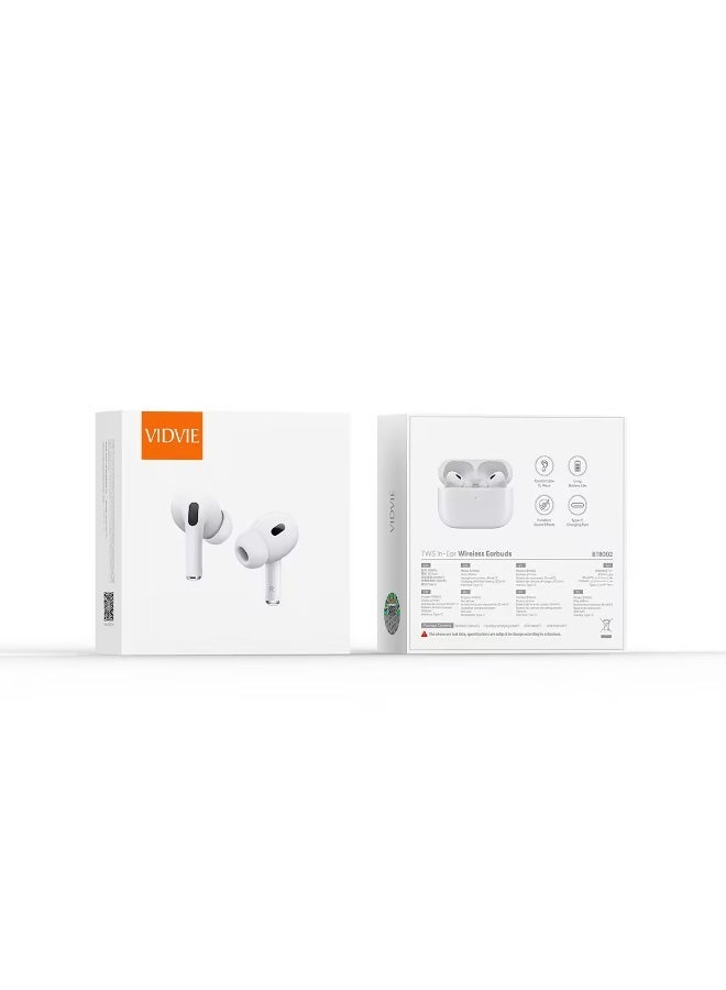 Vidvie BT 8002 Wireless Earbuds, True Wireless Stereo earbuds with stable Bluetooth connectivity, clear sound, and a compact charging case. Designed for everyday listening, calls or travel, BT 8002 delivers reliable sound performance and user-friendly convenience for a budget-friendly price. - Image 1