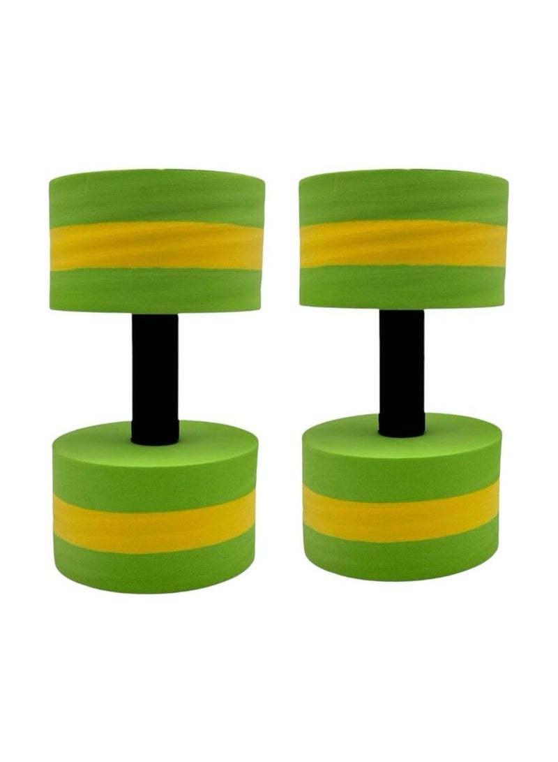 SportQ ® Floating Swimming Dumbbells Set of 2 EVA Water Aerobics Fitness Exercise Yoga Aerobic Durable and Stylish  - Image 1