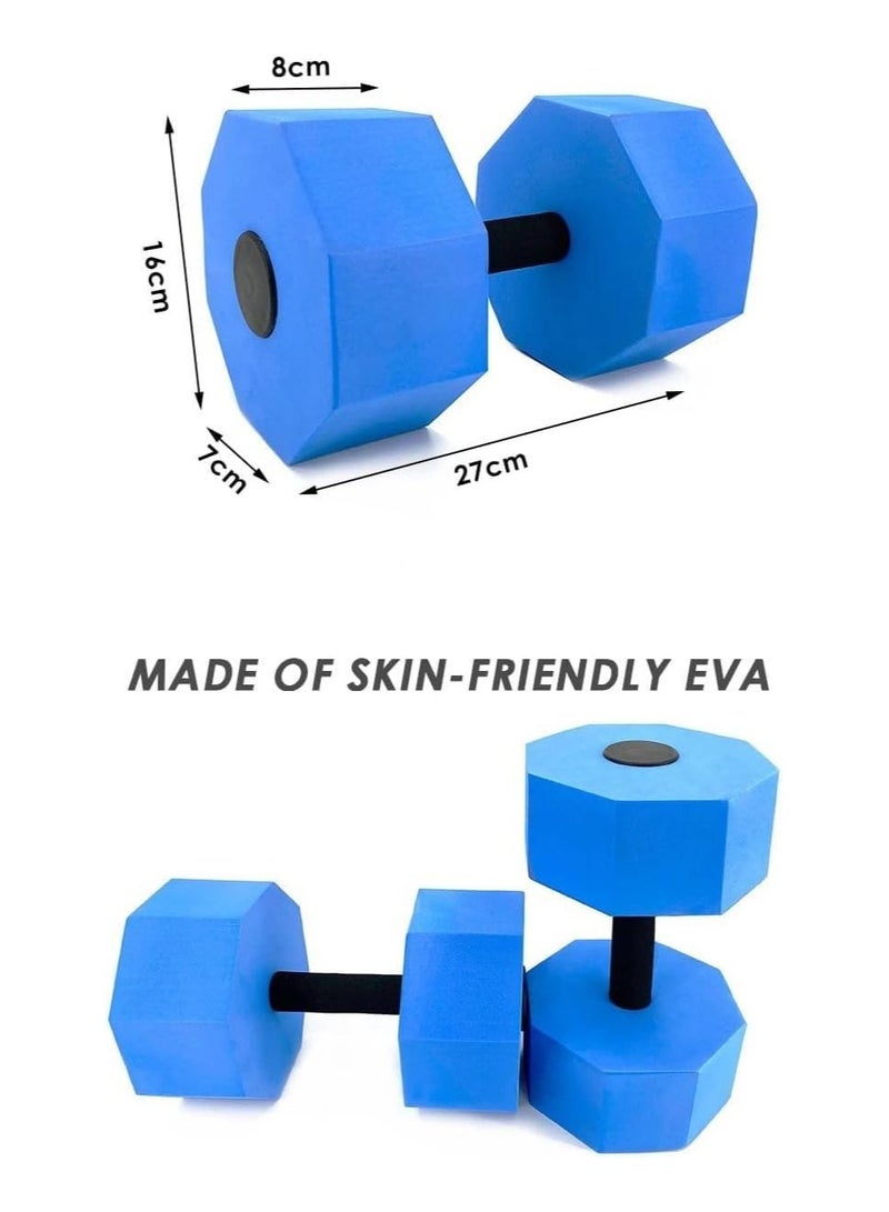 SportQ ® Floating Swimming Dumbbells Set of 2 EVA Water Aerobics Fitness Exercise Yoga Aerobic Durable and Stylish  - Image 5