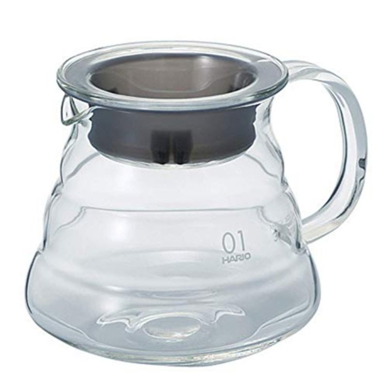 V60 Range Server 360ml، زجاج مقاوم للحرارة، صب فوق القهوة - شفاف - Image 1