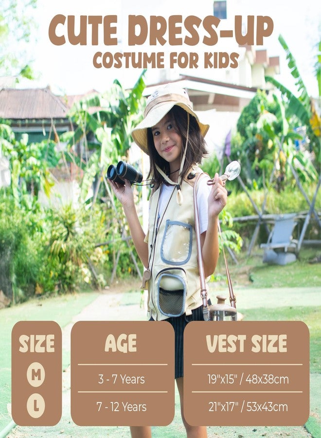 PATHFINDER PANDAS Kids Explorer Kit with Safari Vest, Hat & More - Kids Bug Catching Kit with Adventure Guide & Scavenger Hunt - Cute Dress-Up Zookeeper Costume & Safari Costume for 3-7 Year Old Boys Girls - Image 5