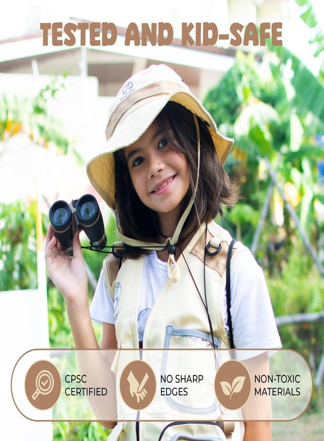 PATHFINDER PANDAS Kids Explorer Kit with Safari Vest, Hat & More - Kids Bug Catching Kit with Adventure Guide & Scavenger Hunt - Cute Dress-Up Zookeeper Costume & Safari Costume for 3-7 Year Old Boys Girls - Image 4