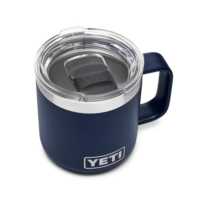 YETI Rambler 10 oz Stackable Mug, Vacuum Insulated, Stainless Steel with MagSlider Lid, Navy - Image 1