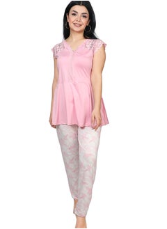 Dadoush Women's 2-Piece Summer Pajama Set - Comfortable and Elegant Sleeveless Summer Pajamas  - Image 1