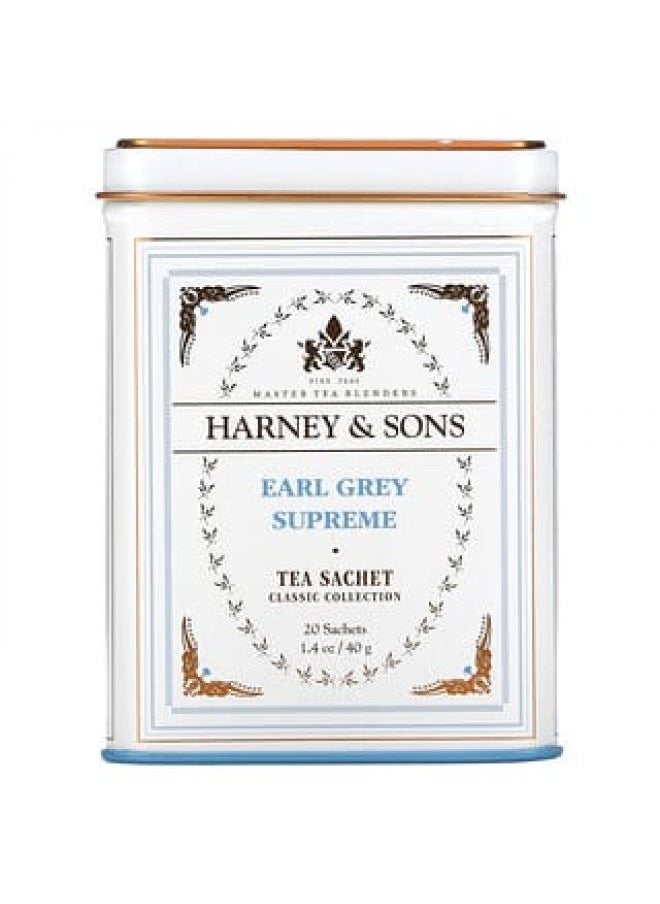 Harney & Sons, Fine Teas, Earl Grey Supreme, 20 Sachets, 1.4 oz (40 g) - pzsku/ZB8BD573F8CEFEE986C9FZ/45/_/1652349763/3d56d7e1-d5e5-49b0-b505-ca19c1db2bac