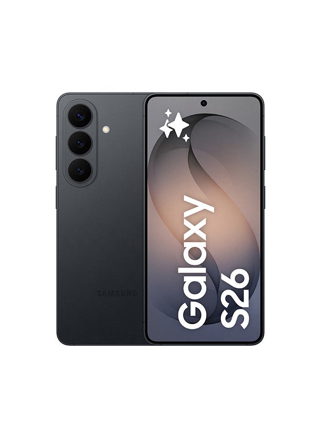 سامسونج جالاكسي S26 ثنائي الشريحة أسود 12 جيجابايت رام 256 جيجابايت 5G - النسخة الدولية - Image 1