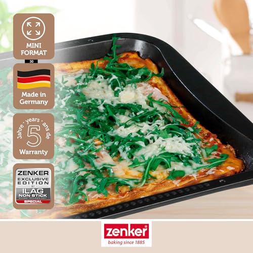 Zenker Adjustable Universal Oven Baking Tray, Black/Metallic, 13.58-20.47 x 12.99 x 1.18" - Image 2