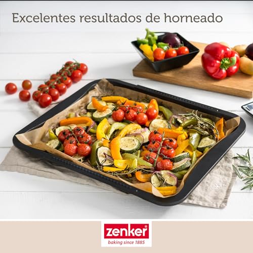 Zenker Adjustable Universal Oven Baking Tray, Black/Metallic, 13.58-20.47 x 12.99 x 1.18" - Image 4