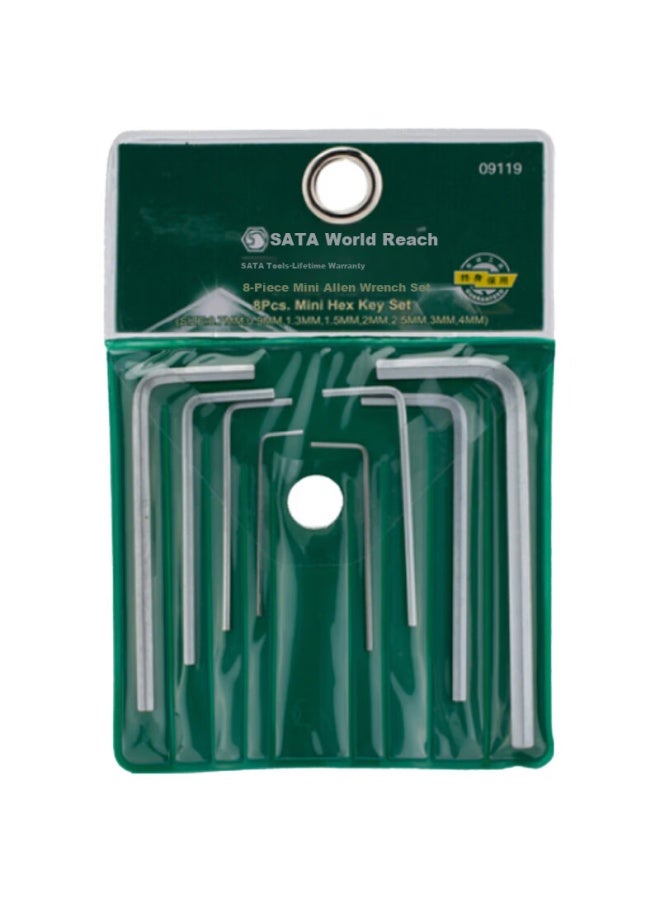 Sata Tool Set Of 8 Mini Hex Key Wrenches, 09119 - Image 4