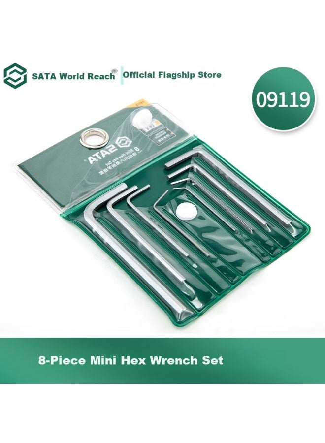 Sata Tool Set Of 8 Mini Hex Key Wrenches, 09119 - Image 3