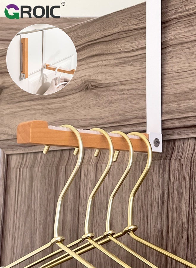 Foldable Door Hooks, Heavy Duty Hooks for Hanging Coat Towel Backpack, Space-Saving Elliptical Utility Hook for Hanging, Foldable Hooks for for Small Space Laundry Room Bathroom Closets, and Kitchen