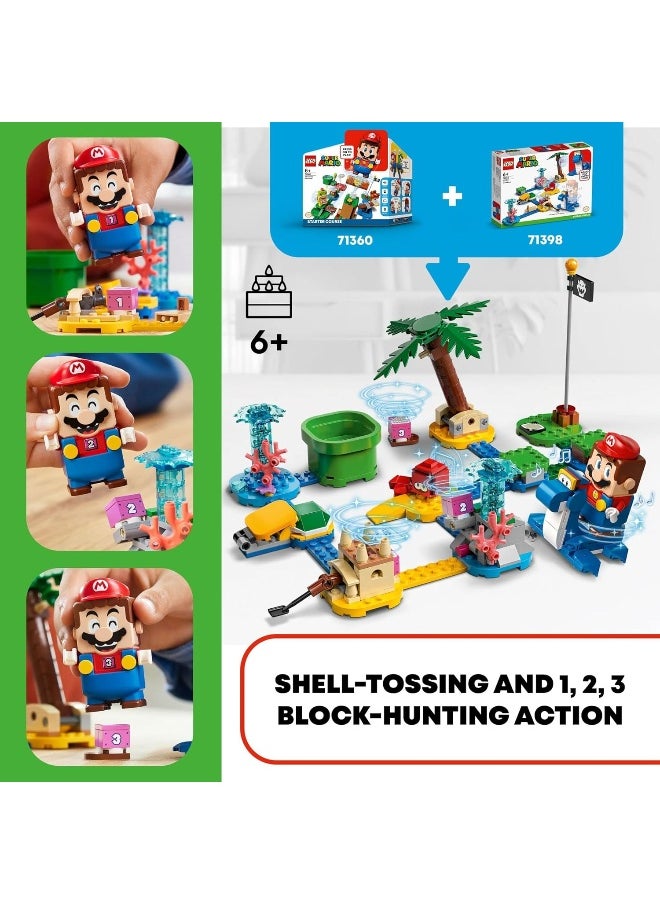 LEGO LEGO Super Mario Dorrie’s Beachfront Expansion Set 71398 Building Kit; Collectible Toy for Kids Aged 6 and up (229 Pieces)  - Image 3