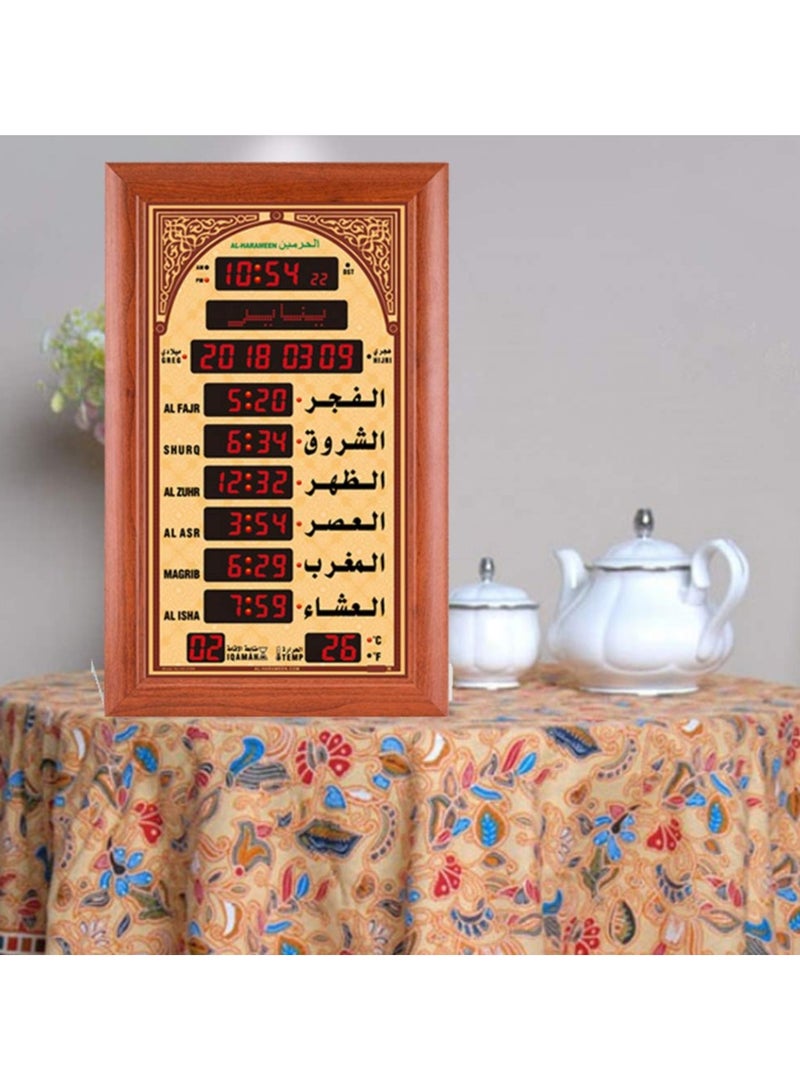 الحرمين Azan clock al-harameen large size HA-5344 65x105cm  - Image 2