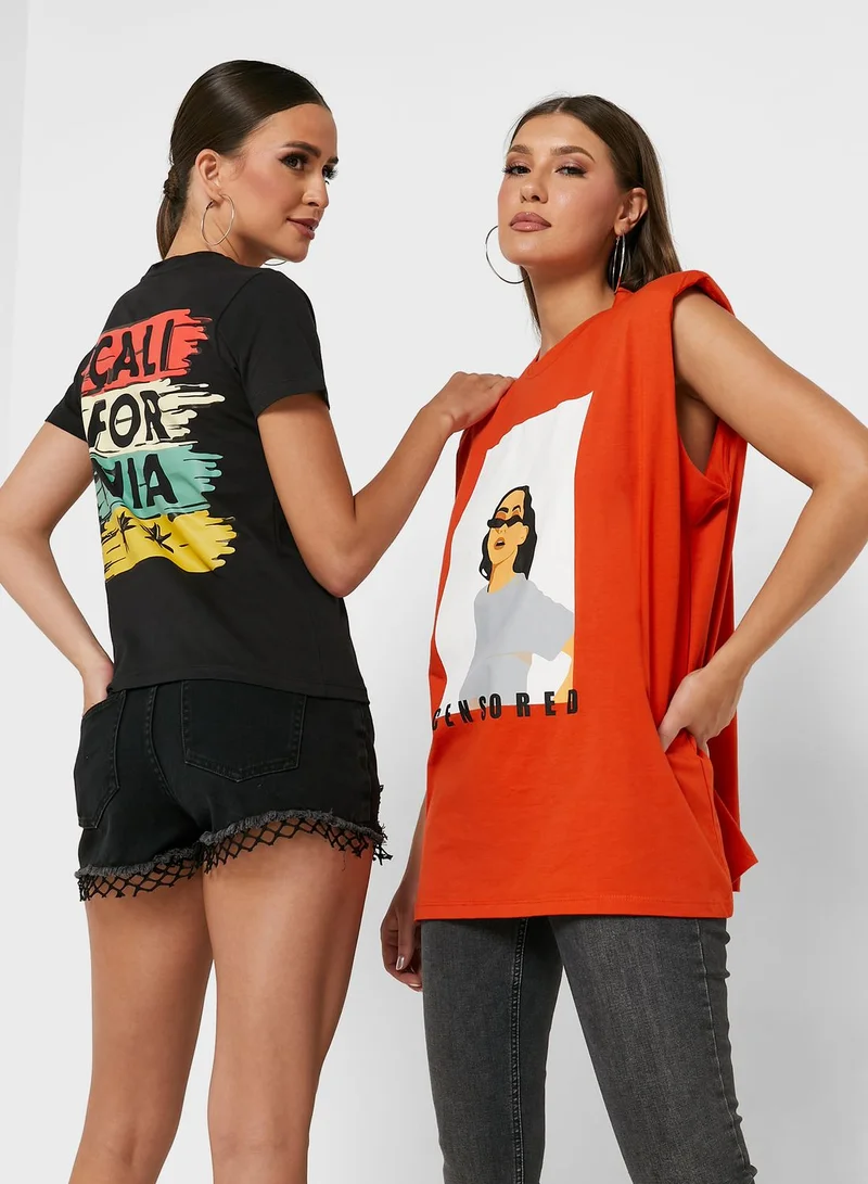 Ginger 2 Pack Graphic T-Shirt