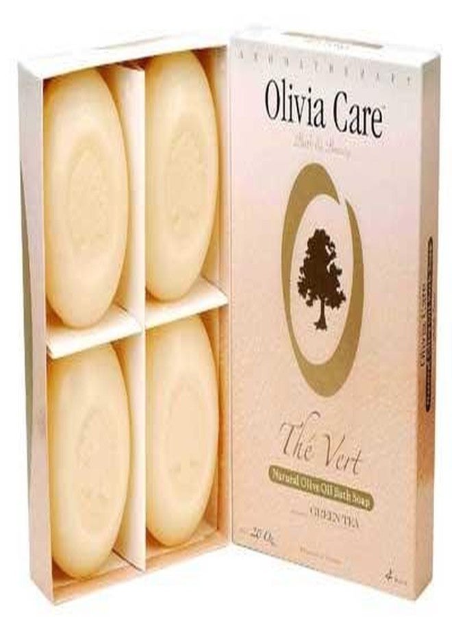 Olivia Care Olive Oil Soap, Green Tea, 5-Ounce Boxes (Pack of 4 - Image 2