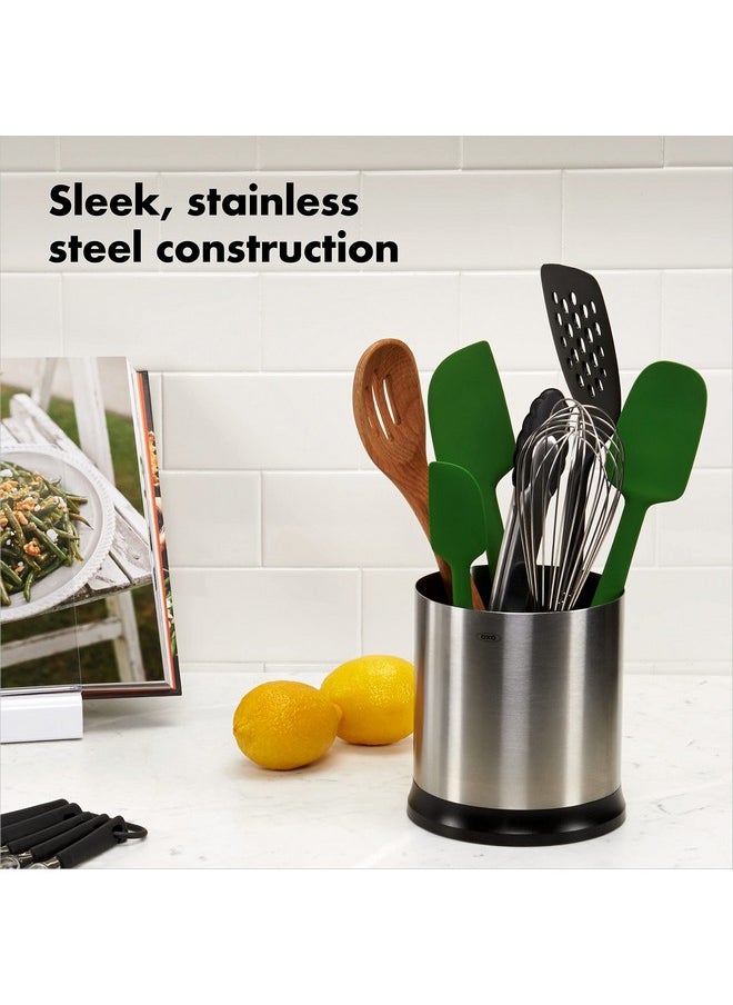 OXO OXO Good Grips Stainless Steel Rotating Utensil Holder  - Image 5