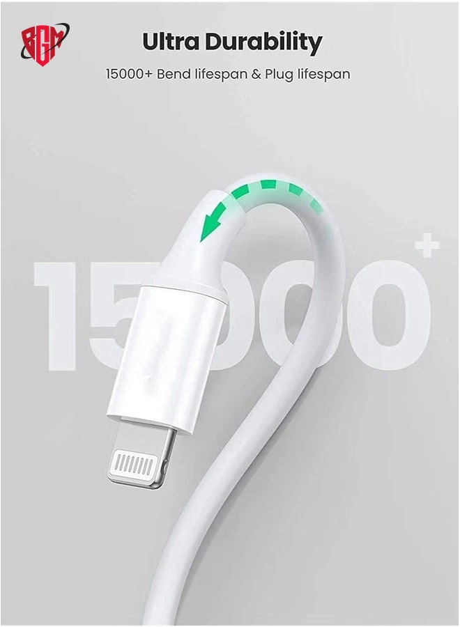 BGM 20W Fast Charging Compaible For iphone 12 mini/12/12 Pro/13/13 pro/13 promax/13mini,Type C to Lightning Cable[MFi Certified] USB C to Apple PD Cable Fast Charger, iPad, - Image 4