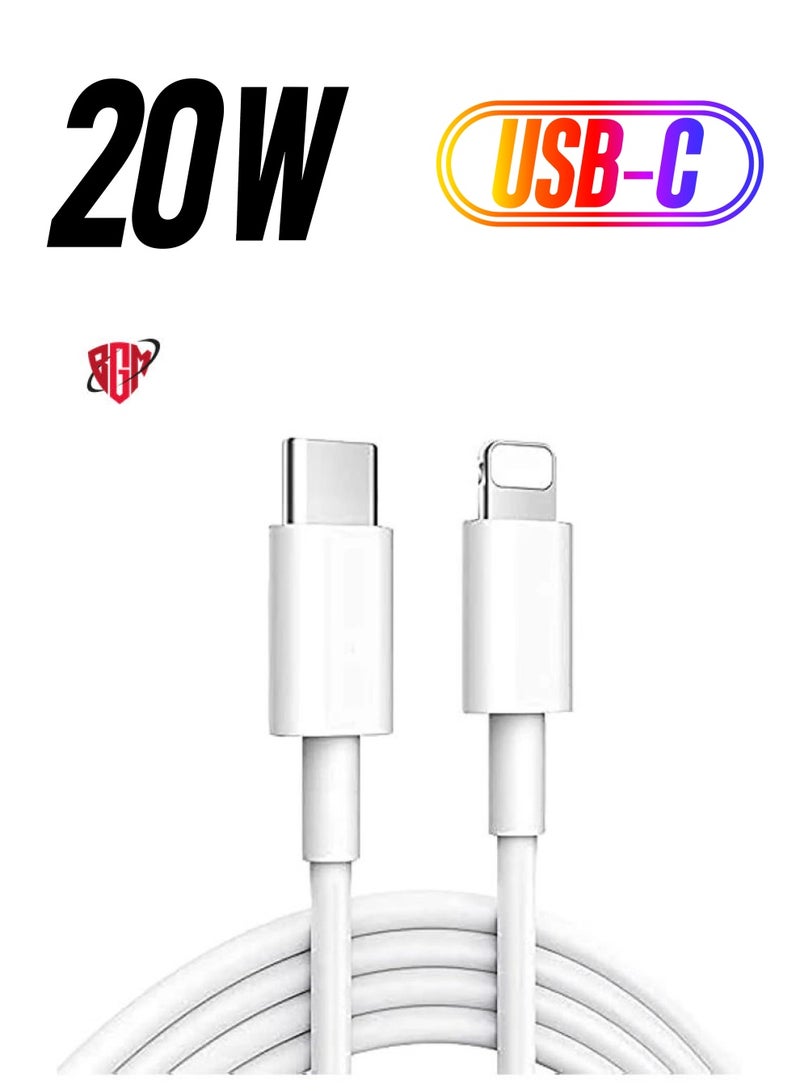BGM 20W Fast Charging Compaible For iphone 12 mini/12/12 Pro/13/13 pro/13 promax/13mini,Type C to Lightning Cable[MFi Certified] USB C to Apple PD Cable Fast Charger, iPad, - Image 1