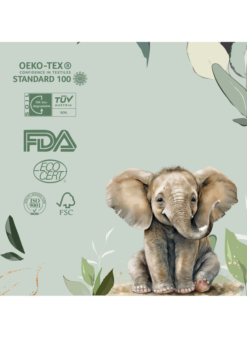 Bloomies Organic Bamboo Baby Diapers Size 2 (3-8kg baby) 120pcs (40X3) Bundle| Eco-friendly, Hypoallergenic, Non-toxic, Breathable Nappies  - Image 4