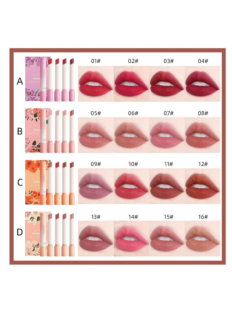 SYOSI 4-Piece Nude Matte Lipstick Set – the perfect addition to your makeup collection. This set includes four stunning nude shades, carefully selected to complement any occasion or outfit  - Image 3