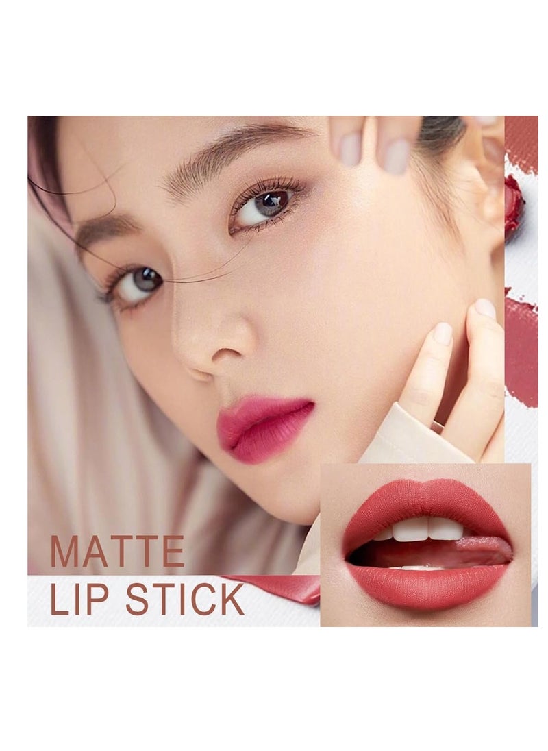 SYOSI 4-Piece Nude Matte Lipstick Set – the perfect addition to your makeup collection. This set includes four stunning nude shades, carefully selected to complement any occasion or outfit  - Image 4