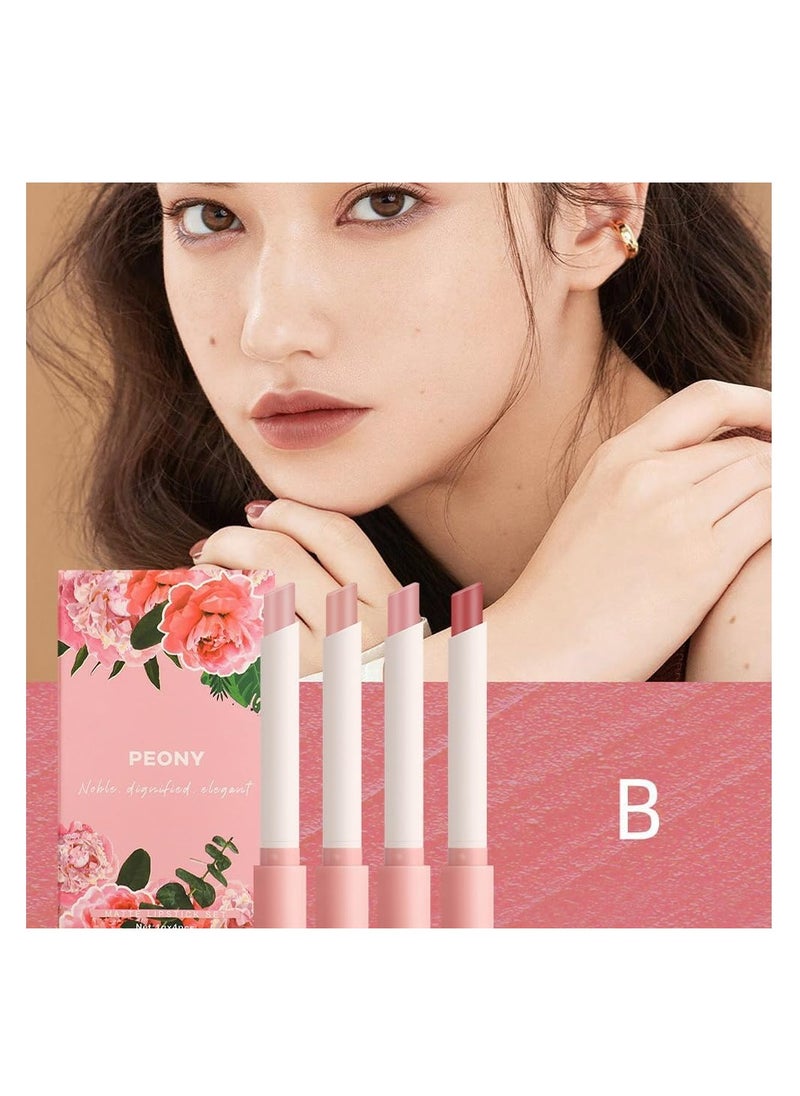 SYOSI 4-Piece Nude Matte Lipstick Set – the perfect addition to your makeup collection. This set includes four stunning nude shades, carefully selected to complement any occasion or outfit  - Image 2
