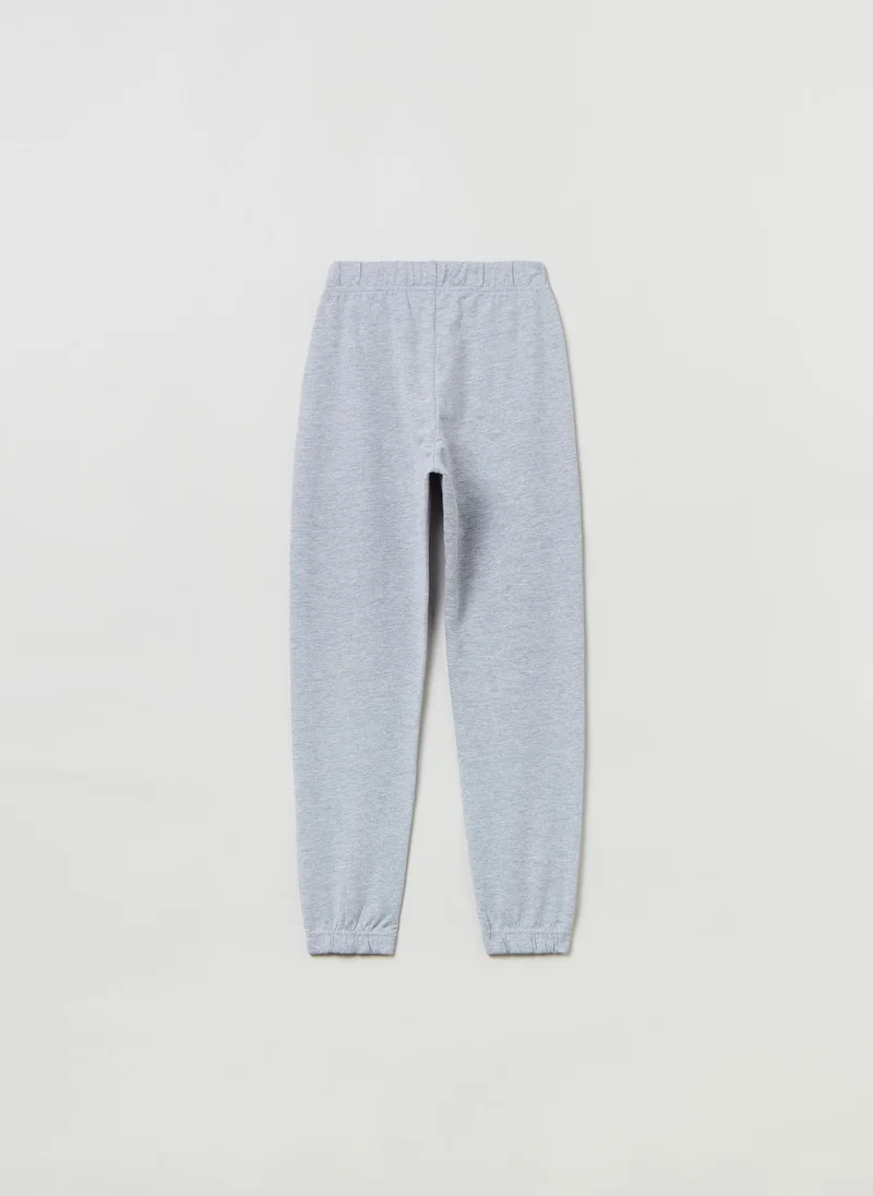Ovs Plush joggers with printed lettering