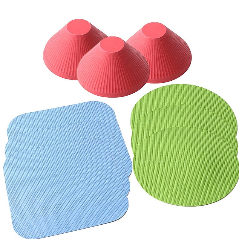 Hengke 3 Set Of Hengke Jar Gripper  9 Pieces Multi-Purpose Reusable Rubber Gripper Jar Opener Gripper Rubber Jar Gripper Pads Round Kitchen Coasters Multi-Purpose Bottle Lid Openers Fit For Most Bottles - Image 1