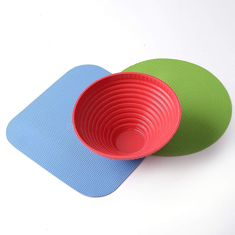 Hengke 3 Set Of Hengke Jar Gripper  9 Pieces Multi-Purpose Reusable Rubber Gripper Jar Opener Gripper Rubber Jar Gripper Pads Round Kitchen Coasters Multi-Purpose Bottle Lid Openers Fit For Most Bottles - Image 2